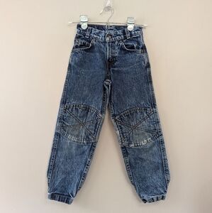Vintage Levis Boys Quilted Double Knee Trashed Distressed Jeans